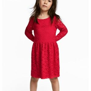 NWT H&M Red Laced Dress